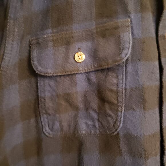 Field Stream Mens Long Sleeve Shacket Plaid Flannel Vintage XL See Measurements - Picture 3 of 9